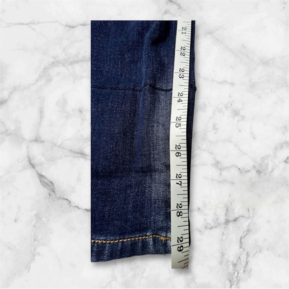 KanCan Jeans Womens Size 7/27 Blue Denim Mason Leopard Patch Cuff Skinny - Picture 6 of 11